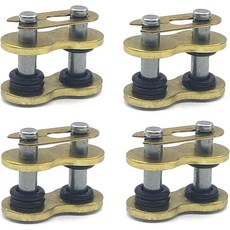 MOXRUQ 4 PCS 모터사이클 520HV 링크 링크 커넥팅 모터사이클 등 링크 링크 DID520HV 듀티(골드) 체인 커넥팅 체인 마스터 씰 오링과 ATV와 바이크 헤비