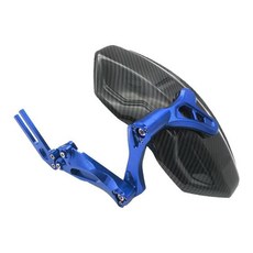 臺灣出貨 守護者後擋泥闆通用適用小牛雅迪小猴子m3m5電摩改裝擋水泥瓦後盾, 三代擋泥板通用【水轉印】藍色, 1個