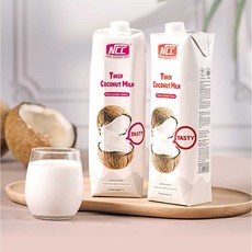 NCC 프리미엄 코코넛밀크 1000ml 12개 1박스 진하고 고소한 식물성우유, 1L