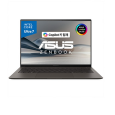 에이수스 2024 젠북 S 14 OLED 루나레이크 코어Ultra7, 수마이아 그레이, UX5406SA-PV070W, 1TB, 32GB, WIN11 Home