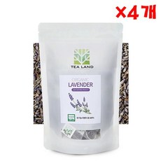 라벤더차 유기농 라벤더 20티백 X 대용량 라벤다티 허브차 4개, 쿠팡1 1, 본상품선택, 1g, 20개입