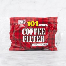 칼리타 커피필터 NK-101 브라운 1~2인용, 100개입, 1개