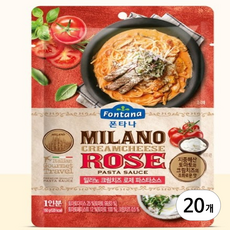 폰타나 밀라노 크림치즈 로제 파스타 소스 150g, 20개
