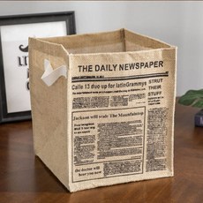 페이퍼 뉴스 사각 바구니 린넨 정리 G 36845EA 1(pc), 1개