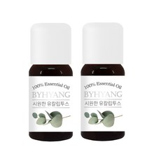 바이향 에센셜 오일, 시원한 유칼립투스, 10ml, 2개