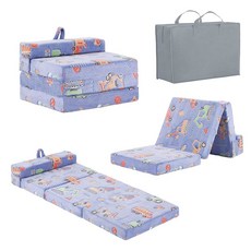 티타 접이식 소파 침대 전환형 침대 의자 수납 가방 포함 트라이 접이식 매트리스 거실용 접이식 침대 바닥 소파 기숙사/게스트 사용/여행용 휴대용 접이식 침대 바닥 소파 싱글, Vehicles