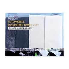 울트라레인보우 프리미엄 세차 타월 4종 세트, 1개