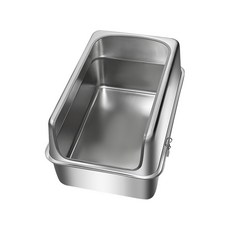 多款不鏽鋼貓砂盆超大號頂入式貓廁所防外濺耐抓易清洗貓砂盆, 1個, 30