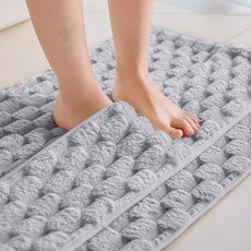 EMME 욕실 매트 속건 발닦이 매트 항균 방취 고밀도 세탁가능, 1장, Gray