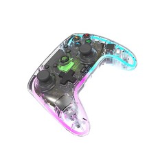 霍爾扳機RGB遊戲手把, 透明白, 1個