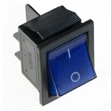 1Pcs KCD4 래칭 로커 스위치 전원 스위치 I/O 4 핀/6 핀 빛 16A 250VAC 20A 125VAC, 01 4 Pins, 02 파란색