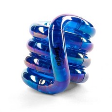 Tangle官方正版 扭扭樂寶石Gems 解壓神器 ADHD專注力訓練手指玩具繩, 2411 寶石-藍色, 1個