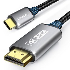 UANTIN USB C에서 HD 케이블 6피트 4K 고속 Type 코 오 용 썬더볼트 호환 S9에서 S24 15 16 시리즈 프로 아이맥, 3FT, 10 Pa