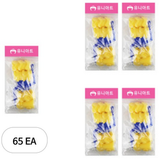 유니아트 도장찍기 스펀지 11번, 혼합 색상, 65개