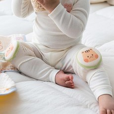 돗투돗 돗프렌즈 유아용 롤리팝 무릎 보호대 양쪽 세트, 귀염돗람이(그린), 1세트