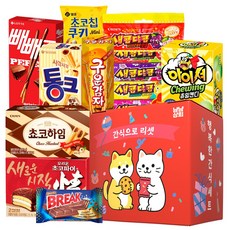 선물로 좋은 과자 간식 초콜릿 캔디 크리스마스 성탄절 선물 세트, 선물용 과자로 좋은 스위트 온리원 간식 과자 선물세트, 1세트