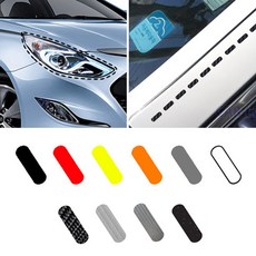 차량용 바느질 스티치 점선 스티커 자동차 데칼 튜닝, 블랙, 1개