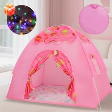 MIVONA 접이식 실내외텐트 하우스 휴대용 간편설치 수납가방, 2인용, 핑크