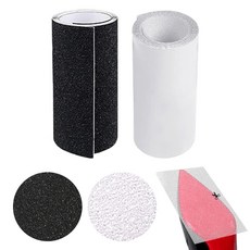 도나토르 접착식 구두 미끄럼방지 스티커 2p, 2개, 블랙+화이트