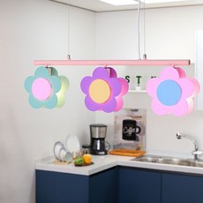 팬던트 3등 led 거실 50w 인테리어 주방 전등 조명 모듈 60w국내산 방등 형광등 식탁등 dew009rW