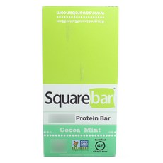 SQUAREBAR 蛋白棒, 可可薄荷, 12件