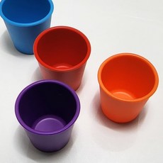 레오 실리콘컵1p 물컵 양치컵 가벼운 주스컵 깨지지 않는 어린이 유아용 다용도컵, 레드, 1개, 레드