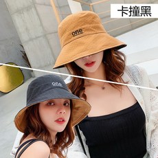 그물 붉은 어부 모자 여성 조커 여름 모자 봄과 가을 조수 양면 넓은 태양 모자, 한 어부의 모자 카드 히트 블랙, 1개