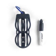 JAMA GOLF 矽膠多功能球架組, 黑色