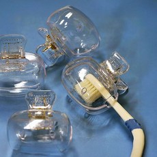 투명 칫솔 커버 집게형 덮개 원터치 보관통 플라스틱 회사 보관