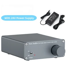 Fosi-오디오 TDA7498E 2 채널 사운드 파워 앰프 수신기 미니 HiFi 홈 시어터 스피커 160W x lificador, 01 CHINA, 02 version W 24V