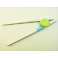 兒童寶寶糖果色學習筷，幼兒訓練筷，輕鬆學握筷，安全無毒材質, 綠色, 1個