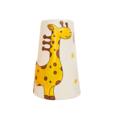 반려동물 물병식기 햄스터물통 반자동급수기 햄스터 애완토끼물통+기린 도자기 지지대, 노랑색80ml, 1개