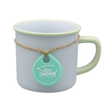 (한국도자기 공식 온라인스토어) 탑초이스 파스텔 투톤 머그 컵 선물용 (코스터 포함) 1p, 1개, 파스텔 블루