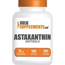 벌크서플라이먼트 아스타잔틴 Astaxanthin 12mg 180정 카르티노이드