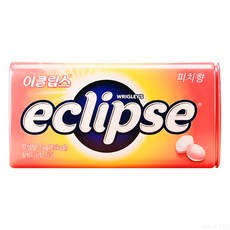 이클립스 피치향 34g 금연사탕 복숭아향 입냄세제거 무설탕 캔디, 8개