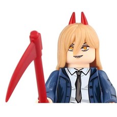 체인소맨 레고 피규어 세트 전기톱맨 미니피규어 블럭 애니메이션 굿즈 모음 브릭 호환 덴지, 4.5CM, 17 WM2530