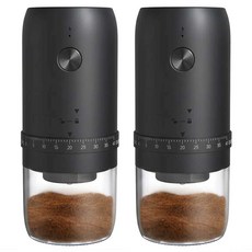 EUPZN 무선 커피 그라인더, 2개, 블랙, 70ml