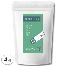 차마신티 저온가공 녹차 차나무잎차 친환경 PLA 삼각티백, 8개, 1g, 50개입