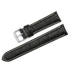 이 21mm 시계줄 악어무늬 가죽 스트랩 6색