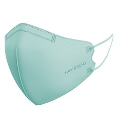 미엘 숨쉬고 스타일업 컬러마스크 민트 대형 10매 귀가 편한 마스크, 1개, 10매입