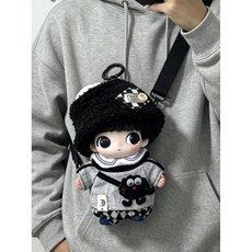 10/15/20cm 인형 가죽 솜깅이 솜인형옷 아이돌 베레모 재킷 귀여운 인형옷 솜인형, 작은 연탄 모자+옷+바지