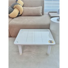 튤리메익스 화이트보드 어린이책상 접이식 유아공부상, 옐로우테이블