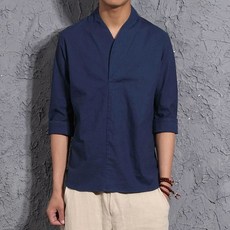 요리사 일식 슬림 직원 린넨 유니폼 조리복 쉐프복 복고