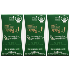 비에날씬 프로 체지방감소 모유유래 다이어트 유산균 락토바실러스 캡슐 BNR17, 3개, 60정