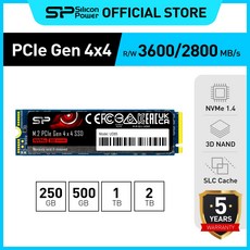 실리콘파워 UD85 NVMe M.2 PCIe Gen 4x4 SSD up to 3600MB/s, 2TB