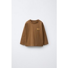 ZARA 자라 러버라이즈드 애니멀 티셔츠 - 브라운 0722/507/700 151168