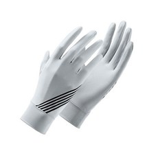 防曬手套女夏防紫外線薄款涼感透氣騎行開車防滑觸屏戶外遮陽, 三道-淺灰（不觸屏）, 1個