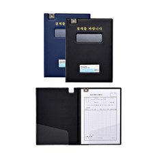문화 클립결재판 F698-7 A4 흑색_창문형