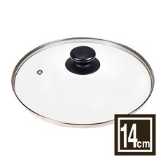 다용도 강화유리 냄비뚜껑 유리뚜껑 프라이팬덮개 후라이팬뚜껑 다양한구성, 1개, 14cm