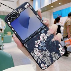 갤럭시Z플립6케이스 예쁜 꽃무늬 접이식 투명 지플립 커버, A. 화웨이 푸라 X